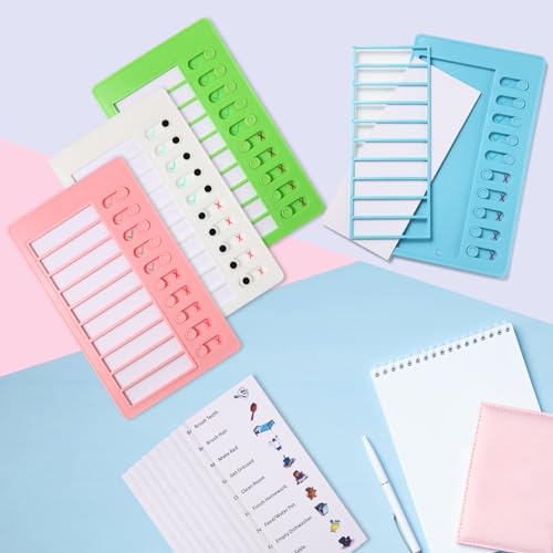 Aleric 4-Piece Sliding Chore and Routine Chart Set