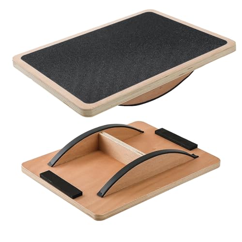Juoe Wooden Balance Board for Kids and Adults, 350-Lb