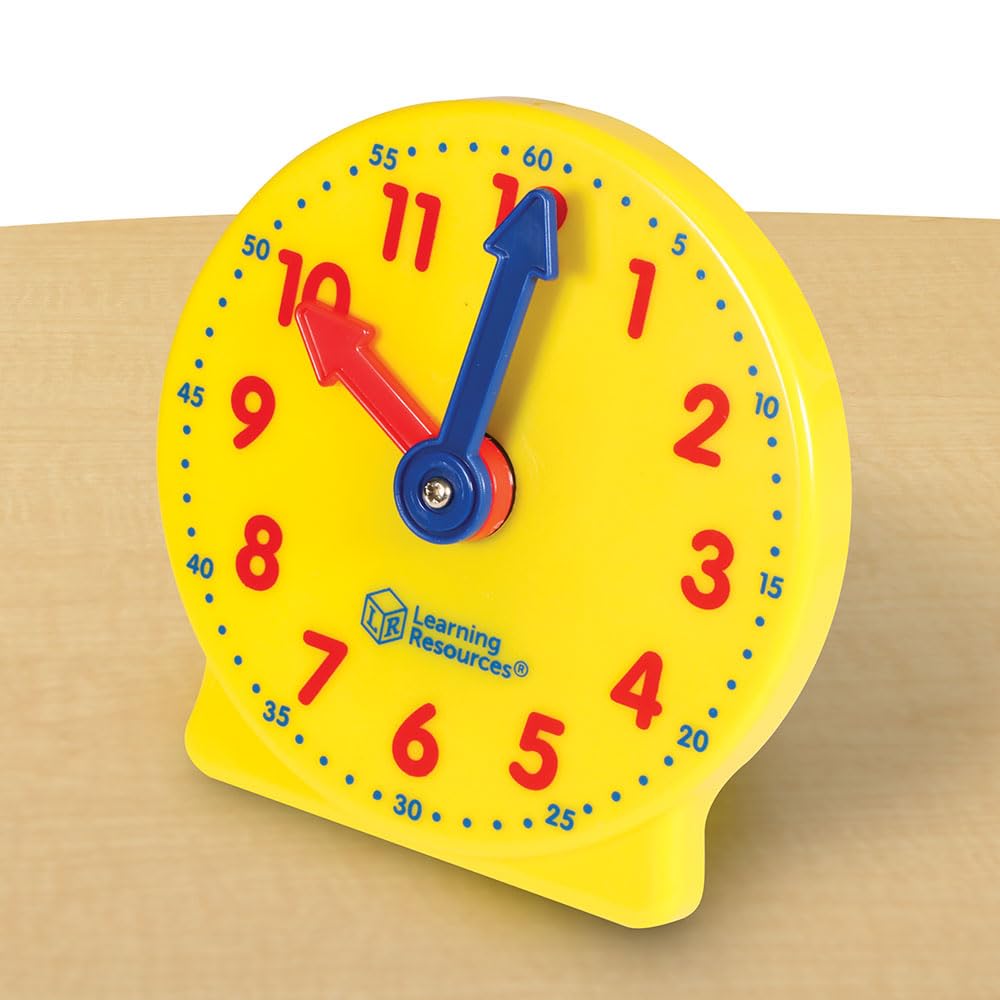 Learning Resources Big Time Mini Teaching Clock, Ages 5+