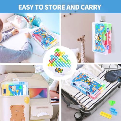 BBnote 48-Piece Balance Stacking Tower Game for Families