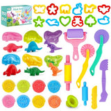 34-Piece Kids Dough and Clay Modeling Tools Set