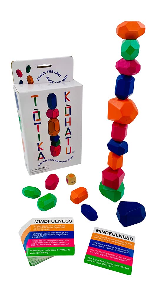 YEHUA! Totika Kohatu Wooden Mindfulness Stacking Game
