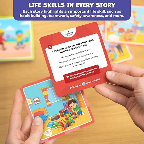 What Happens Next Sequencing Cards for Speech Therapy - 60 Illustrated Sequence Cards for Kids Ages 4+ - Speech & Language Therapy Materials – Vocabulary, Articulation & Sentence Building Game