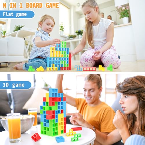 BBnote 48-Piece Balance Stacking Tower Game for Families
