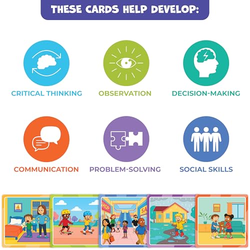 What Happens Next Sequencing Cards for Speech Therapy - 60 Illustrated Sequence Cards for Kids Ages 4+ - Speech & Language Therapy Materials – Vocabulary, Articulation & Sentence Building Game