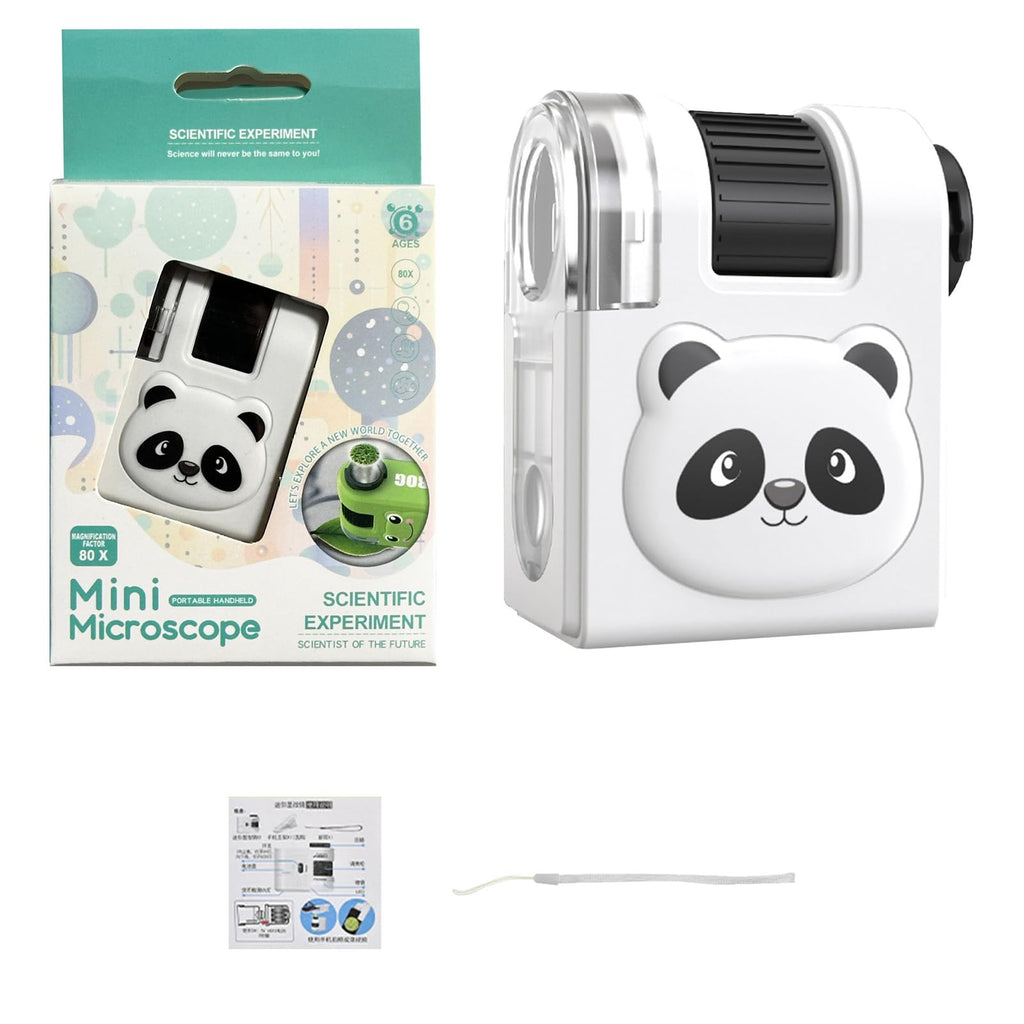 Easy-Use Illuminated ABS Microscope for Science Learning