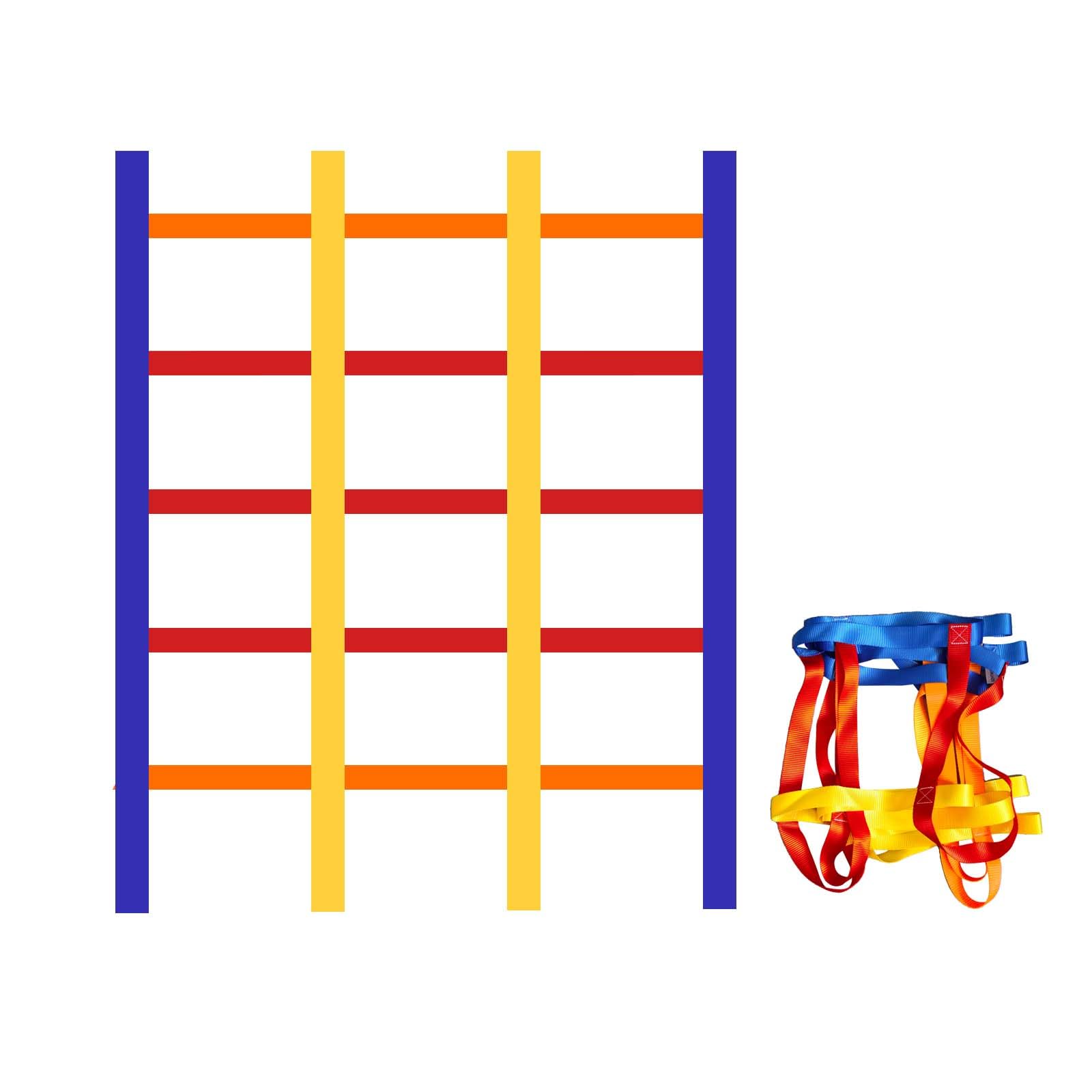 SZHTMZXC Kids Ninja Warrior Course with Steel Cable