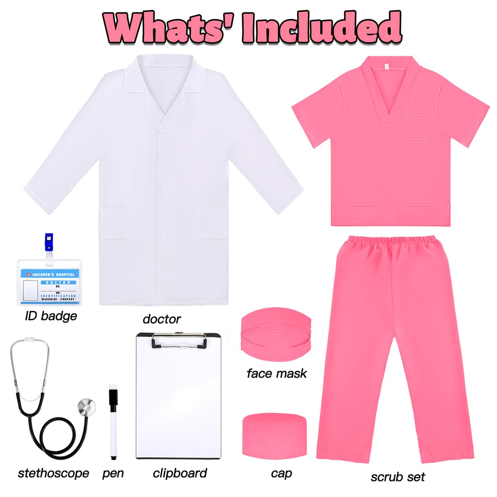 Liberry Kids Doctor Costume with Real Stethoscope