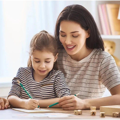 4-Piece Children's Handwriting Practice Set — Reusable Grooved Practice Notebooks