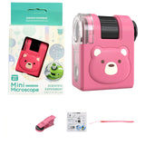 Easy-Use Illuminated ABS Microscope for Science Learning