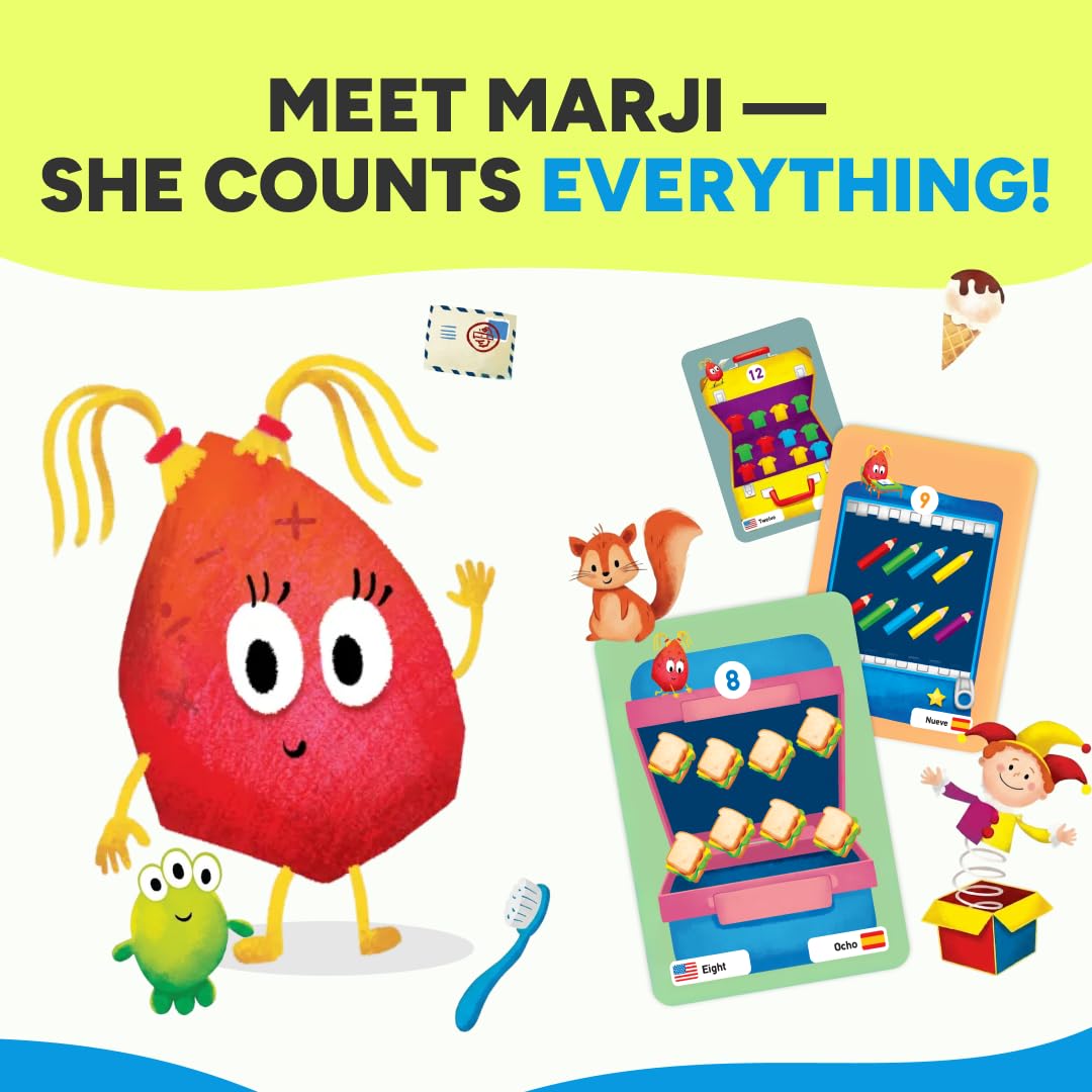 Kidrox Bilingual Spanish Sensory Flash Cards for Toddlers