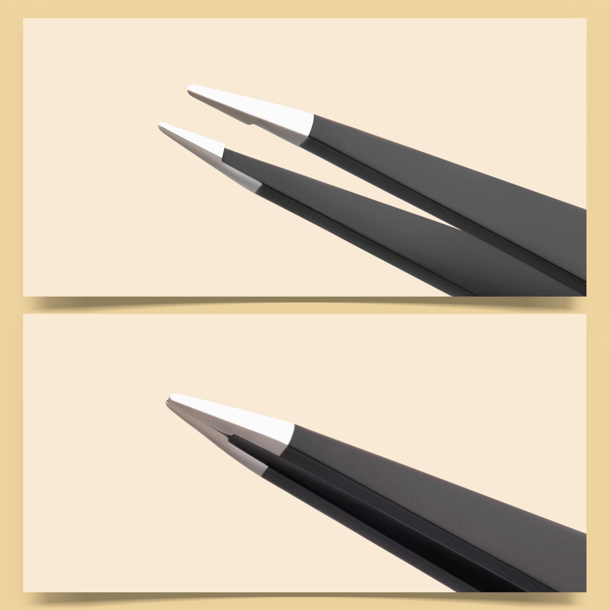 Precision Stainless Steel Tweezer Set with Travel Case