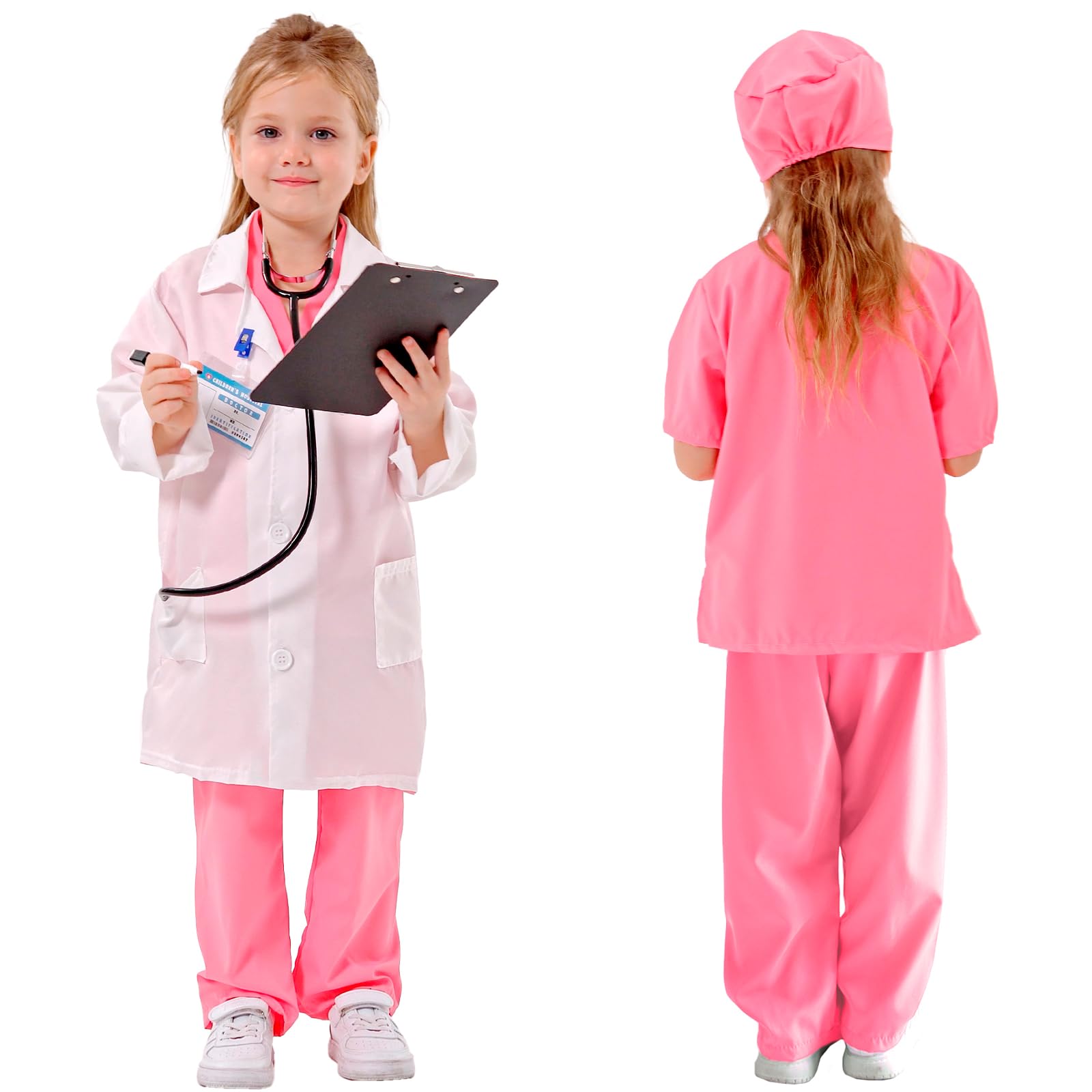 Liberry Kids Doctor Costume with Real Stethoscope