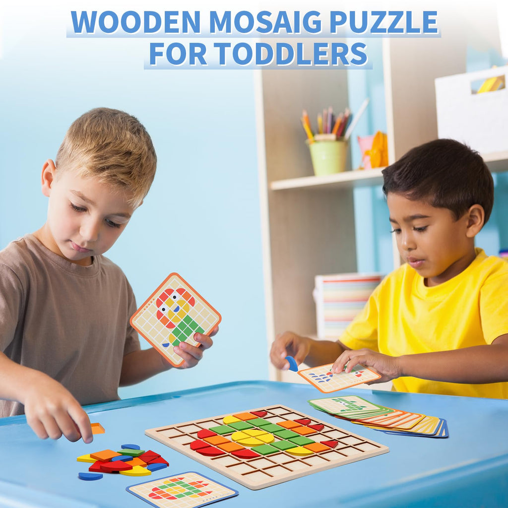 Zycolo 120-Piece Montessori Tangram Puzzle Set for Kids