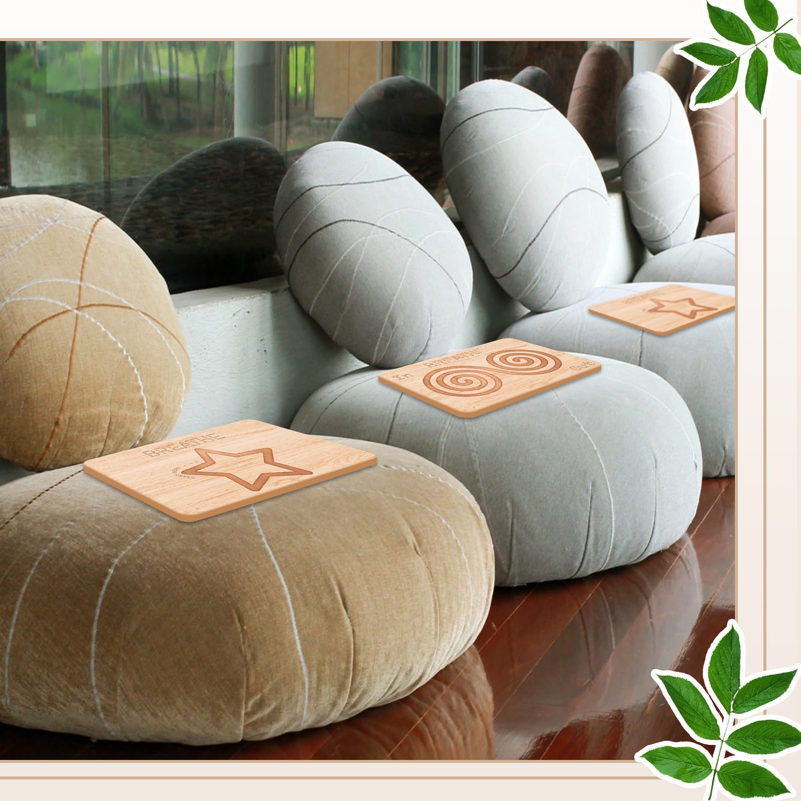 Demissle 2-Piece Finger Labyrinth Mindfulness Board Set
