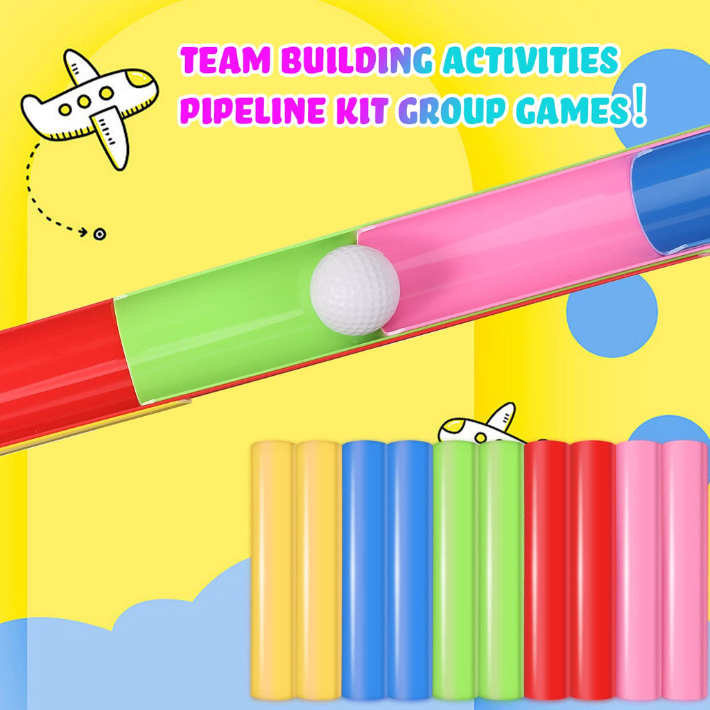 Sratte Team Building Half-Pipe and Golf Ball Activity Kit