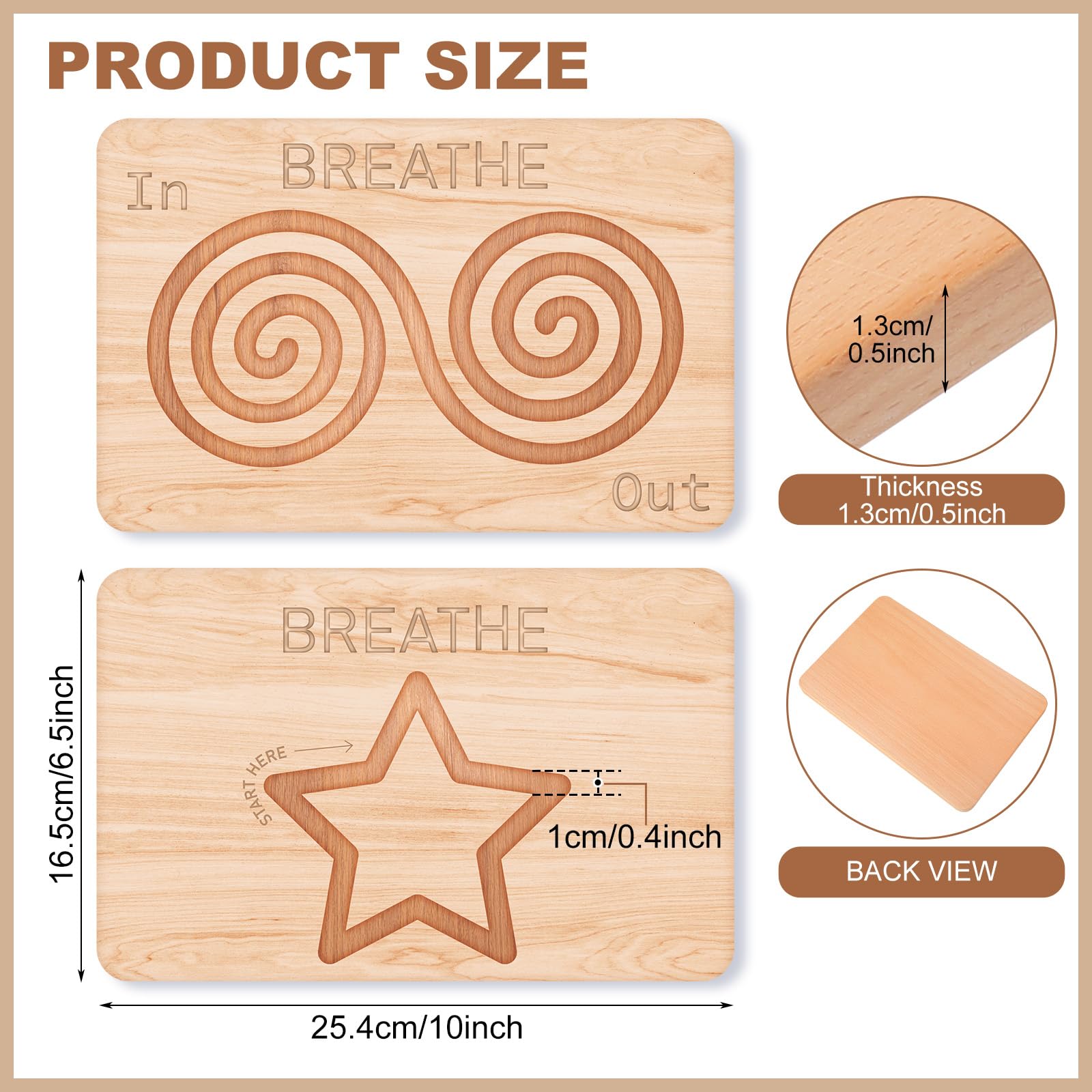 Demissle 2-Piece Finger Labyrinth Mindfulness Board Set