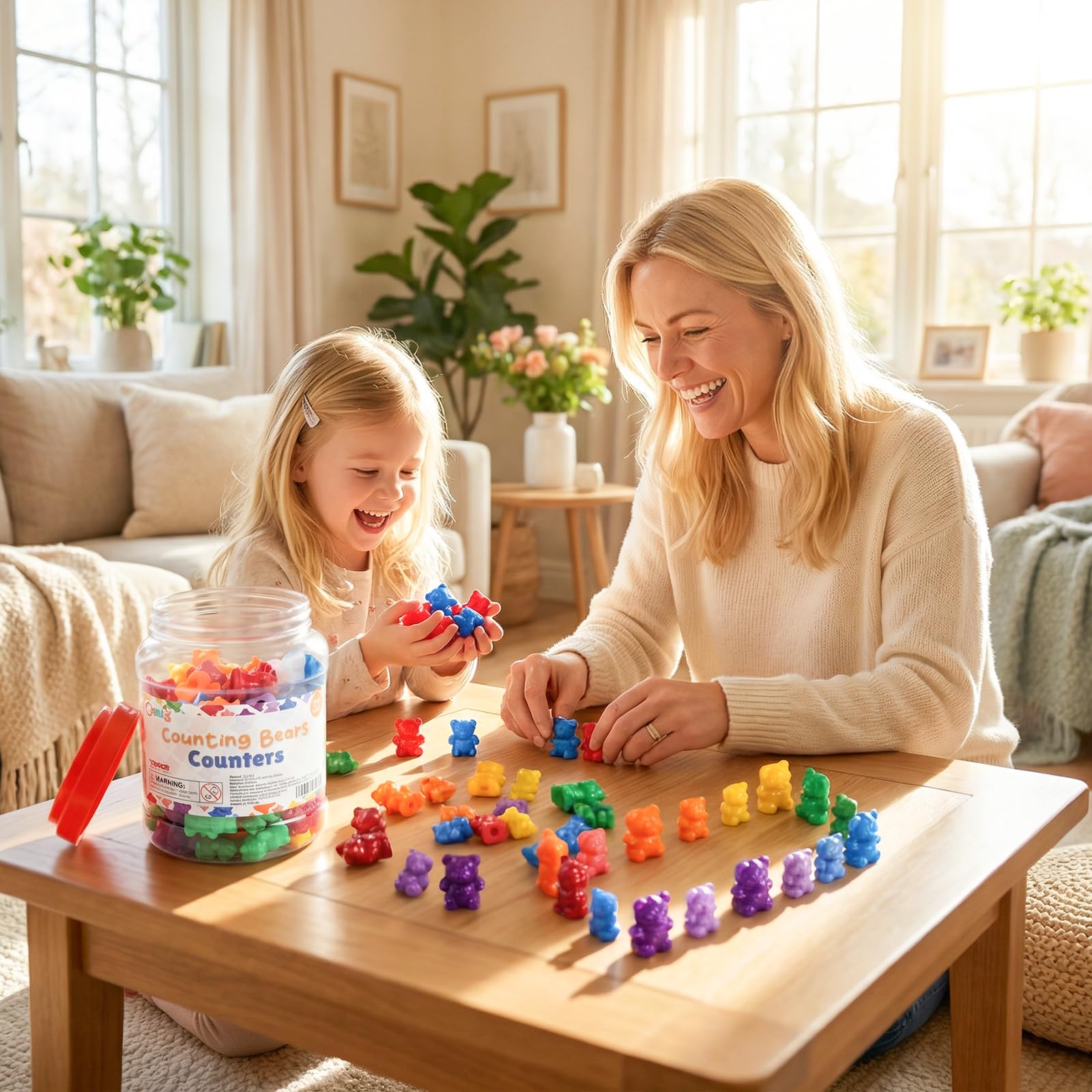 BMAG Counting Bears, Number Color Recognition STEM Educational Toy for Toddler
