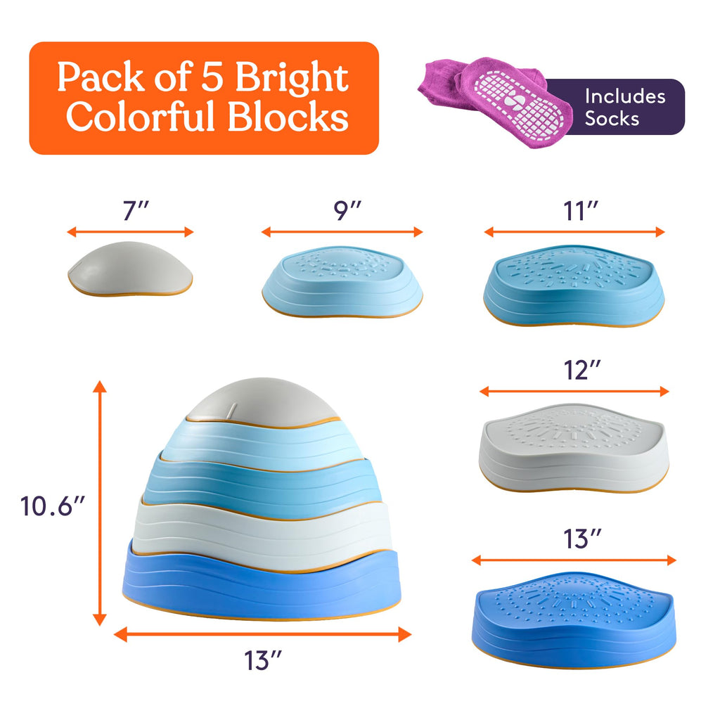 Special Supplies Kids Balance Stepping Stones, 5-Piece Set