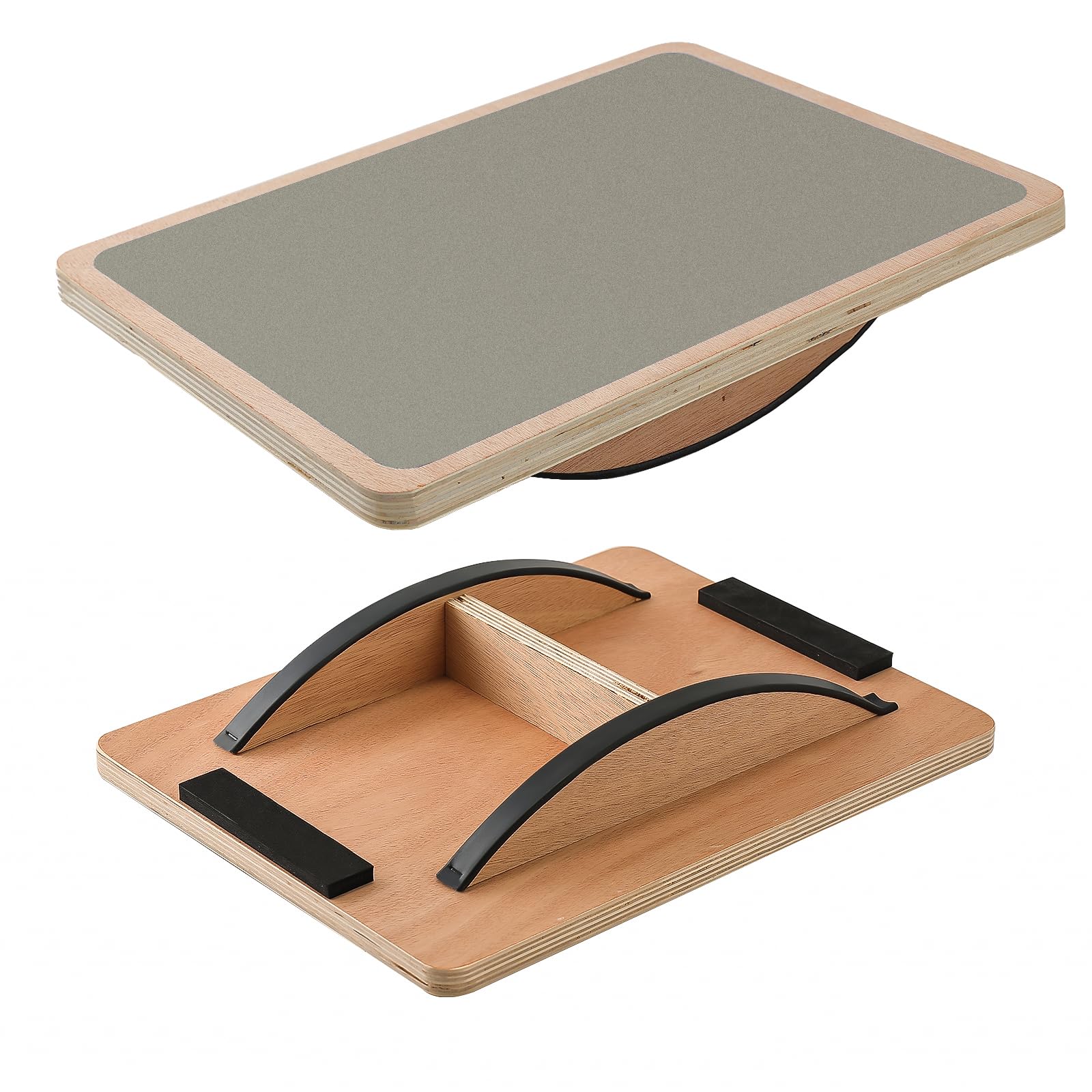 Juoe Wooden Balance Board for Kids and Adults, 350-Lb