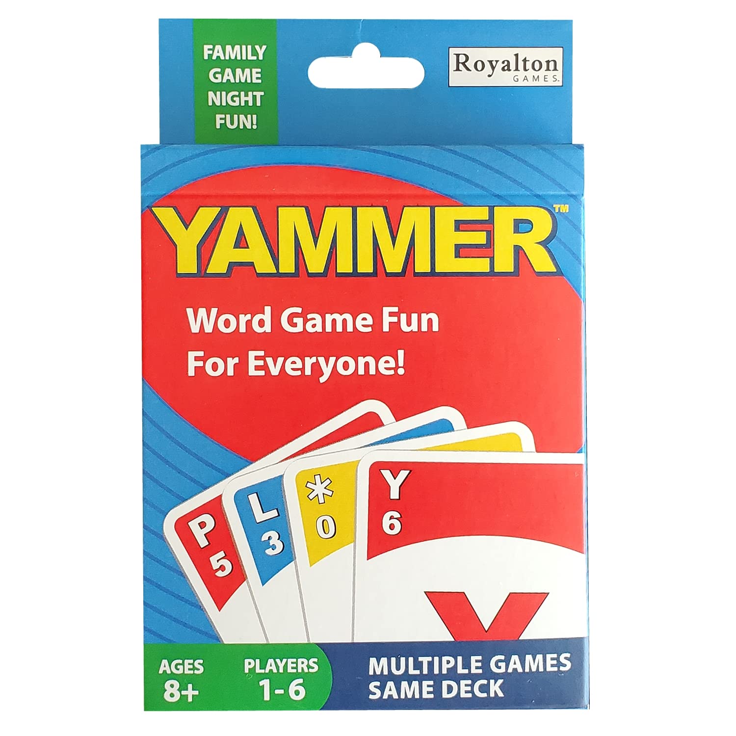 Yammer Family Word Card Game for 1–6 Players Ages 8+
