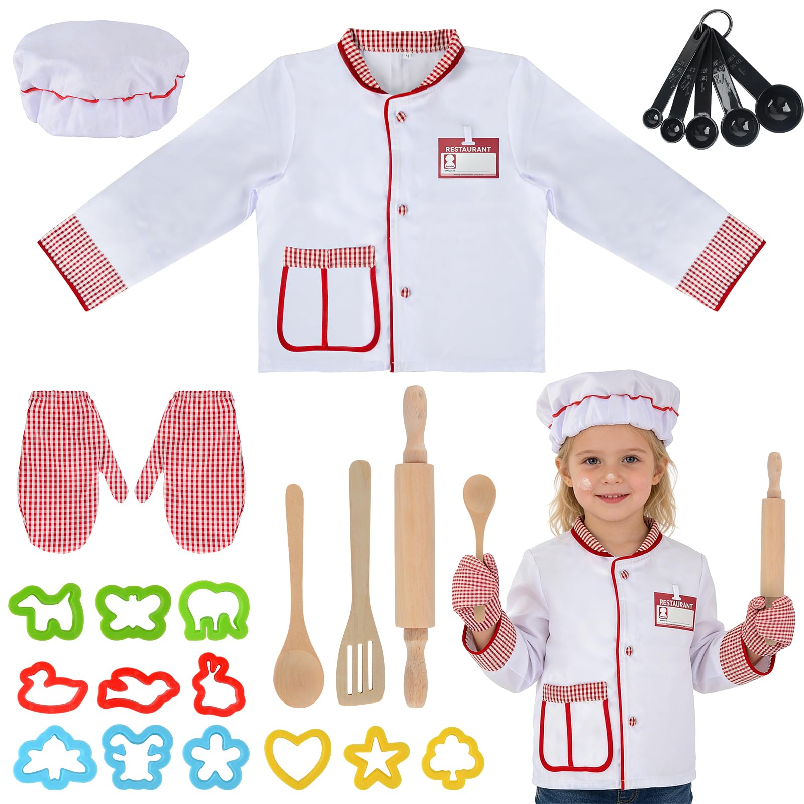 Kids Role Play Costume Dress-Up Set for Pretend Play