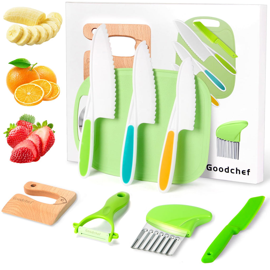 16-Piece Montessori Toddler Knife and Cooking Tool Set