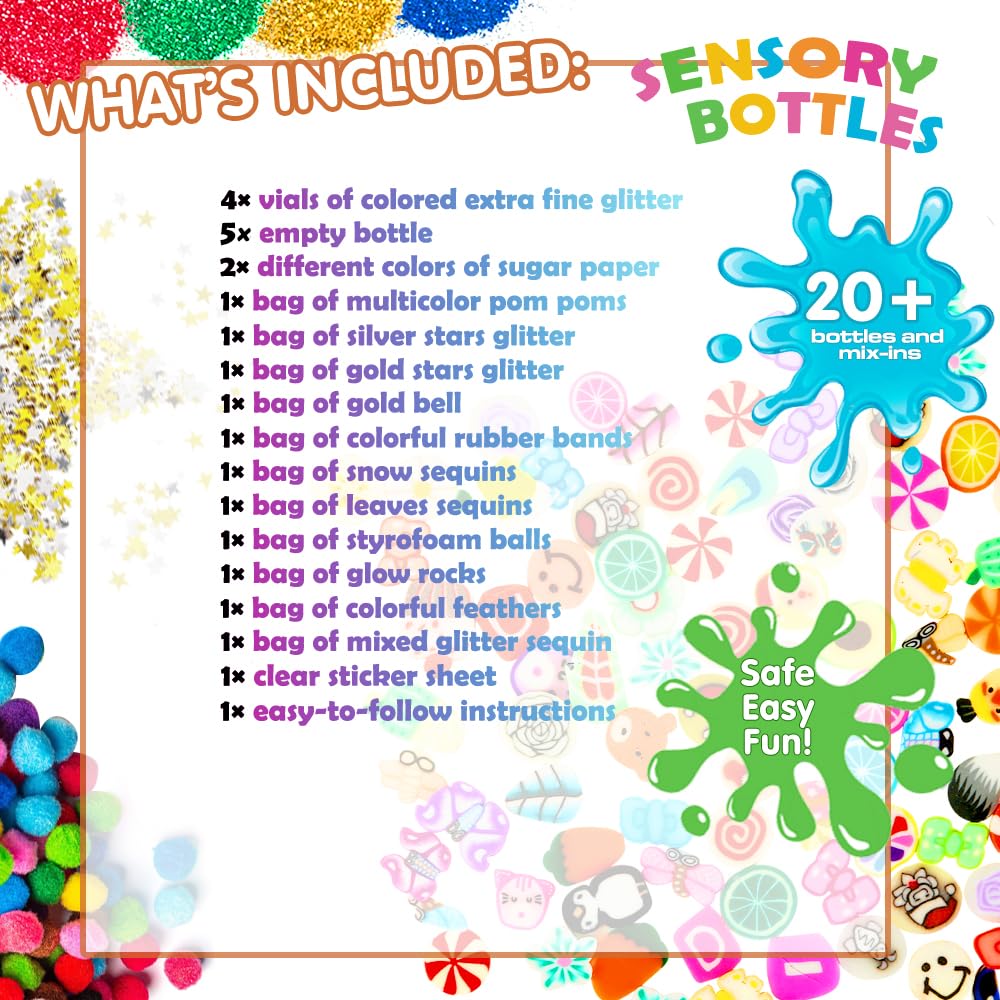 VMNlooking DIY Sensory Bottle Making Kit for Kids