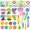34-Piece Kids Dough and Clay Modeling Tools Set