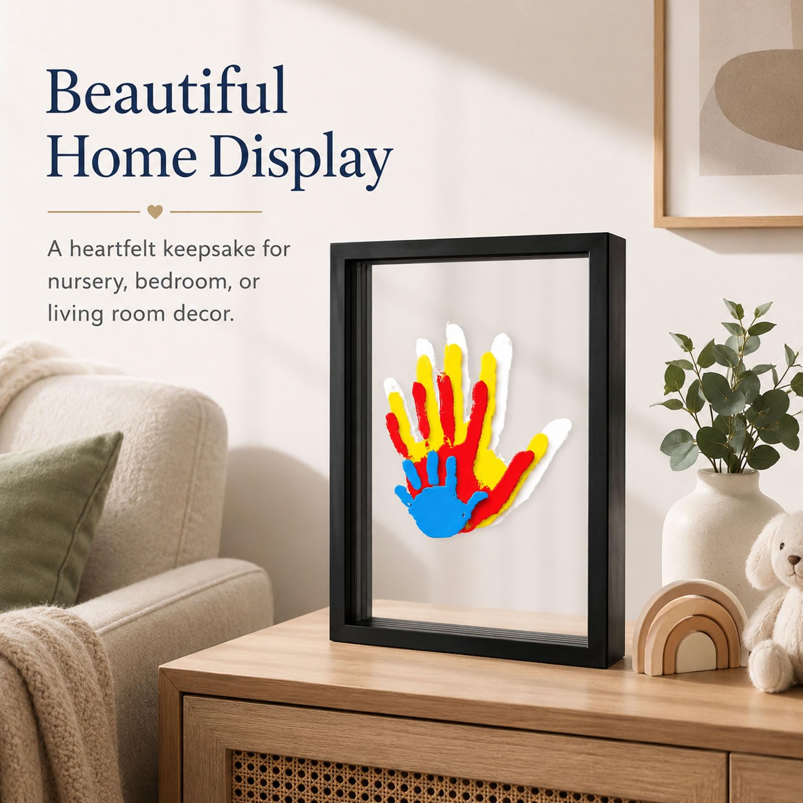 Pvixou Family Handprint Keepsake Kit for Kids and Parents