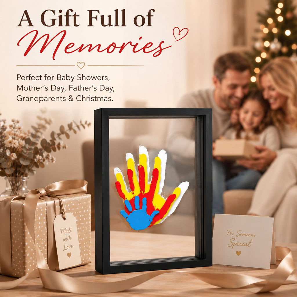 Pvixou Family Handprint Keepsake Kit for Kids and Parents