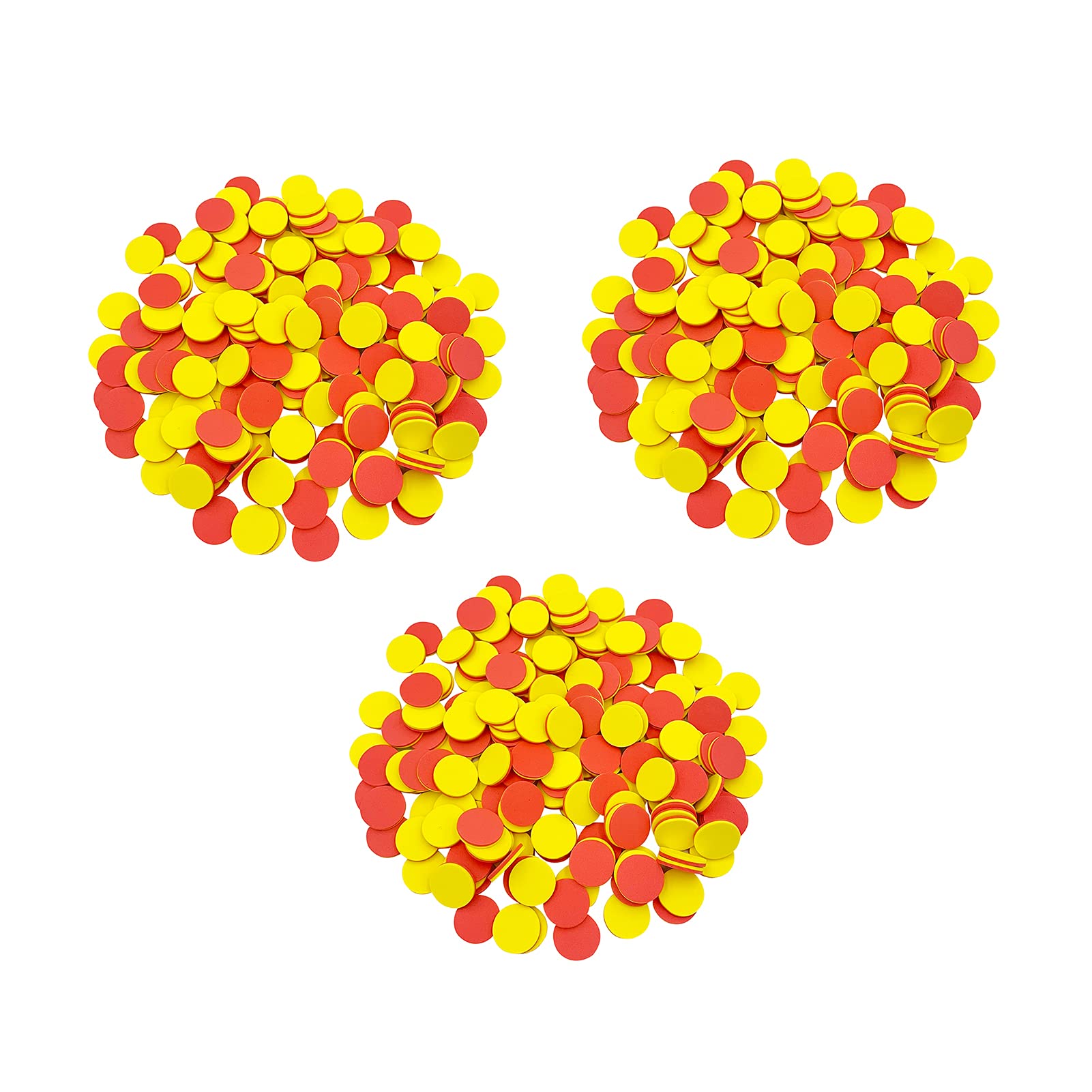SEETOOOGAMES Foam Two-Color Counters - 1 inch counters for Kids Math Red/Yellow, Educational Counting, Sorting, Patterning, Grouping & Math Bingo Chips