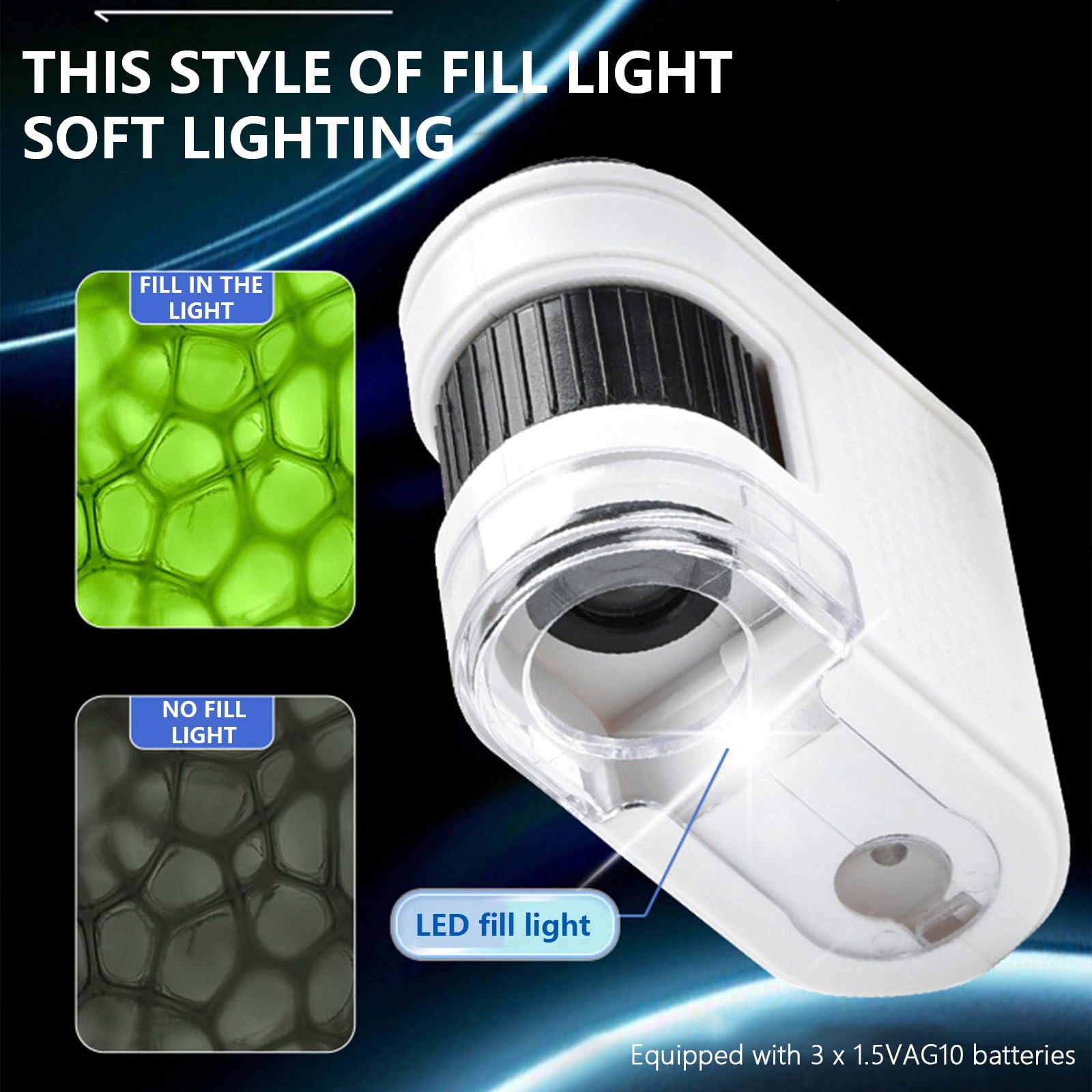 Pocket-Sized 1000X Microscope for Students and Engineers
