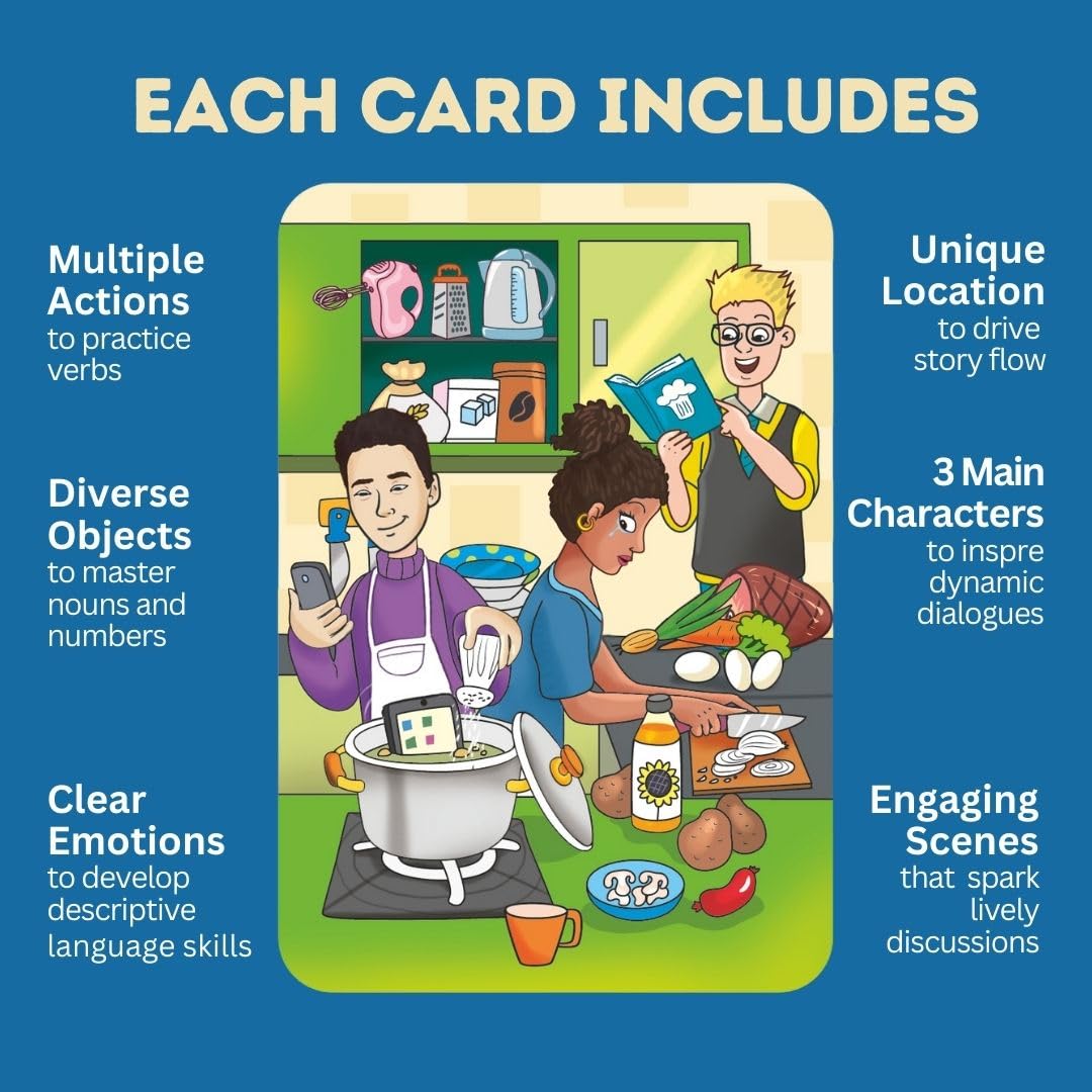 100-Card Creative Storytelling Set for Kids and Classrooms