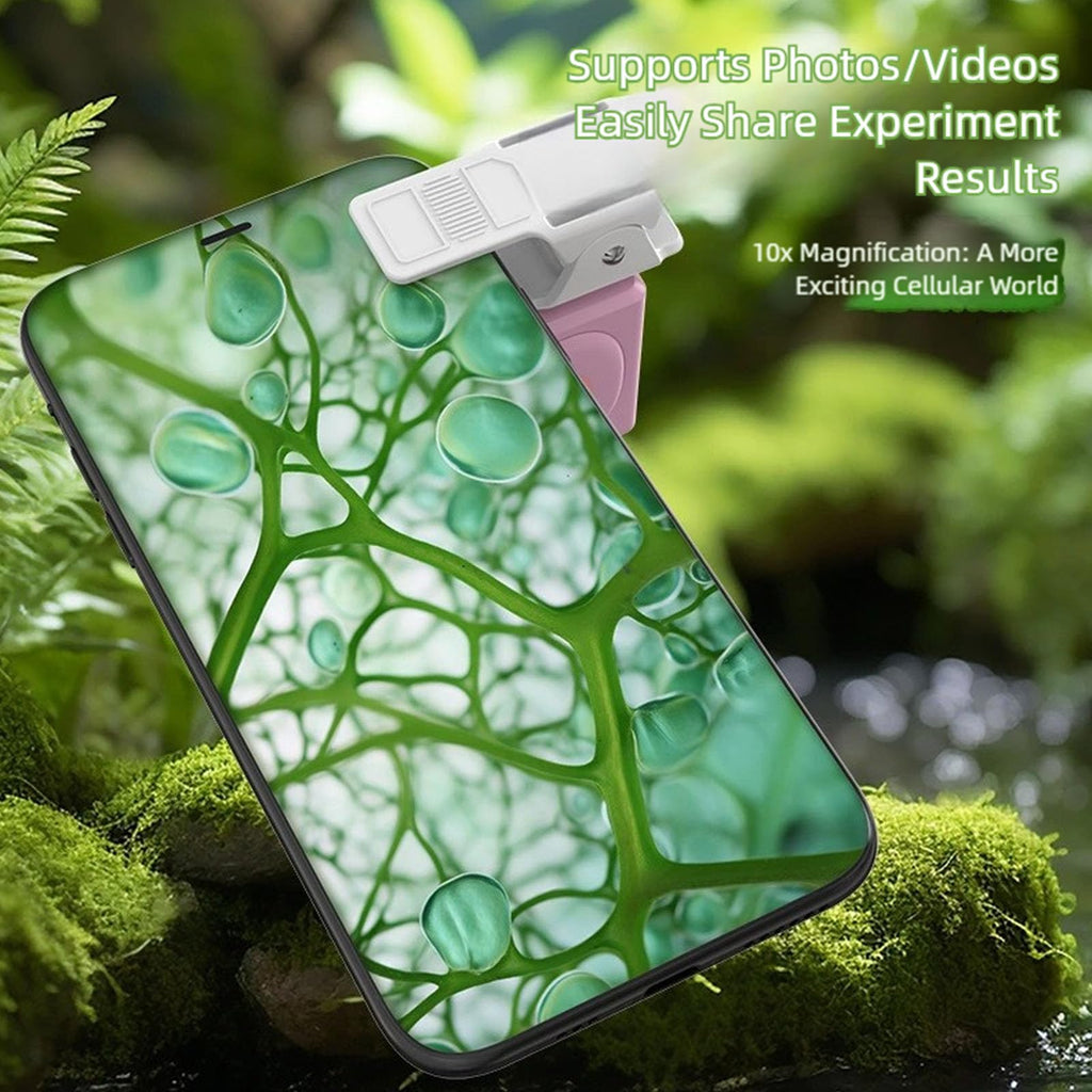 Easy-Use Illuminated ABS Microscope for Science Learning
