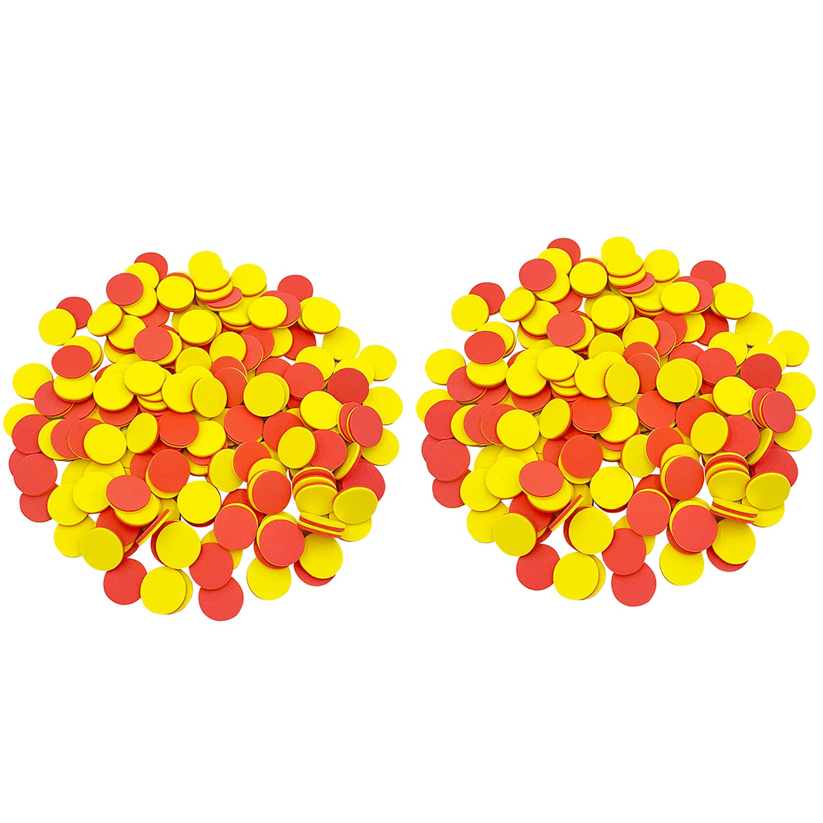 SEETOOOGAMES Foam Two-Color Counters - 1 inch counters for Kids Math Red/Yellow, Educational Counting, Sorting, Patterning, Grouping & Math Bingo Chips