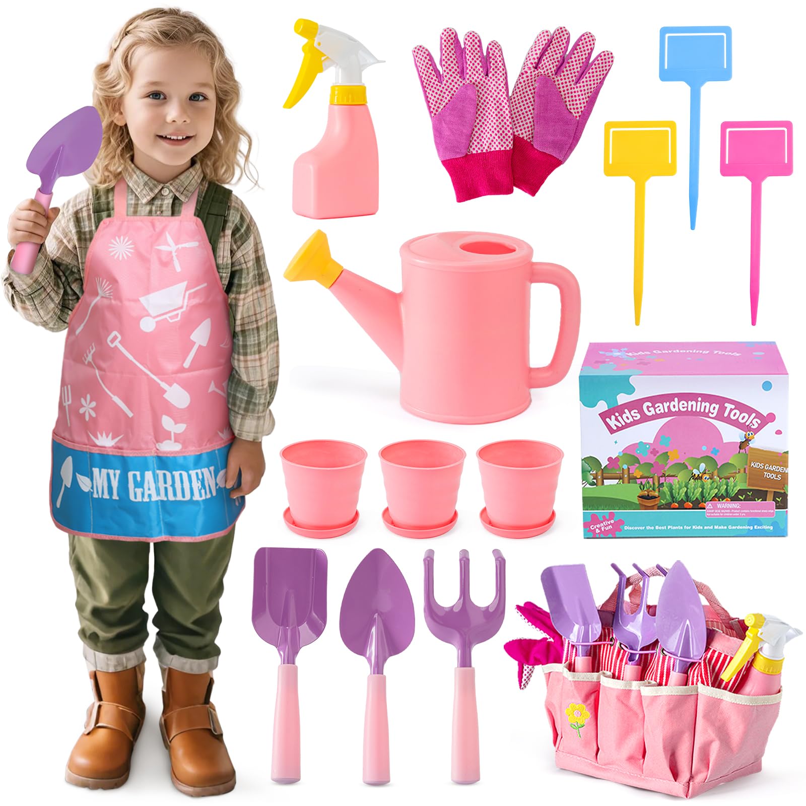 JOI MEW Kids Gardening Tool Set for Outdoor Learning