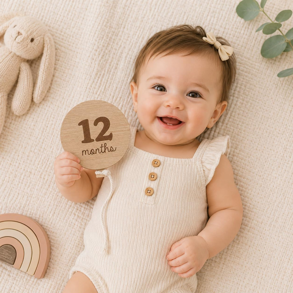 Kate & Milo Baby Monthly Milestone Photo Prop Discs