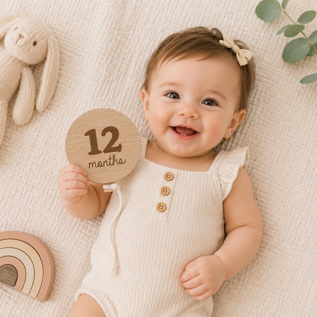 Kate & Milo Baby Monthly Milestone Photo Prop Discs