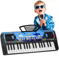37-Key Kids Piano Keyboard with Microphone and Music Stand