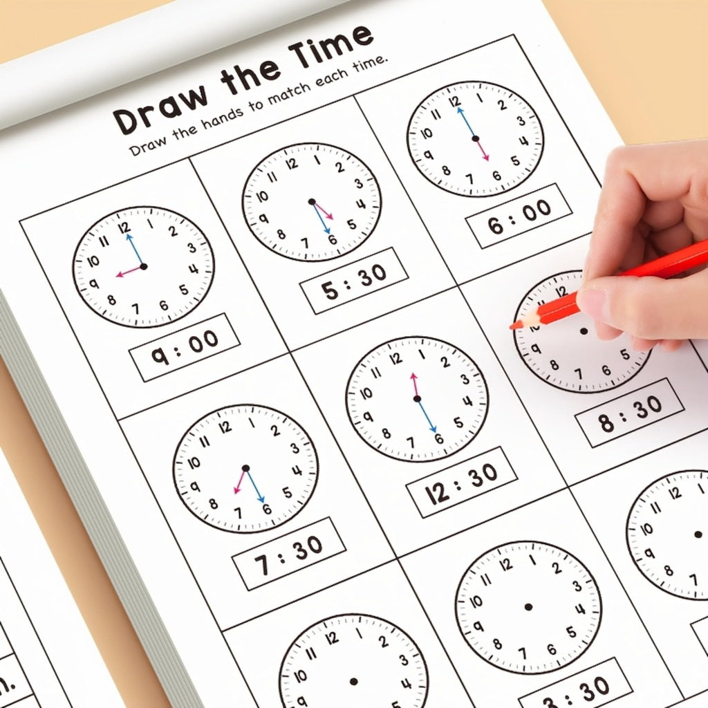 Kids Time Homeschool Learning Planner with Math and Reading