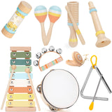 ZJEFUNS Wooden Montessori Music Set for Toddlers
