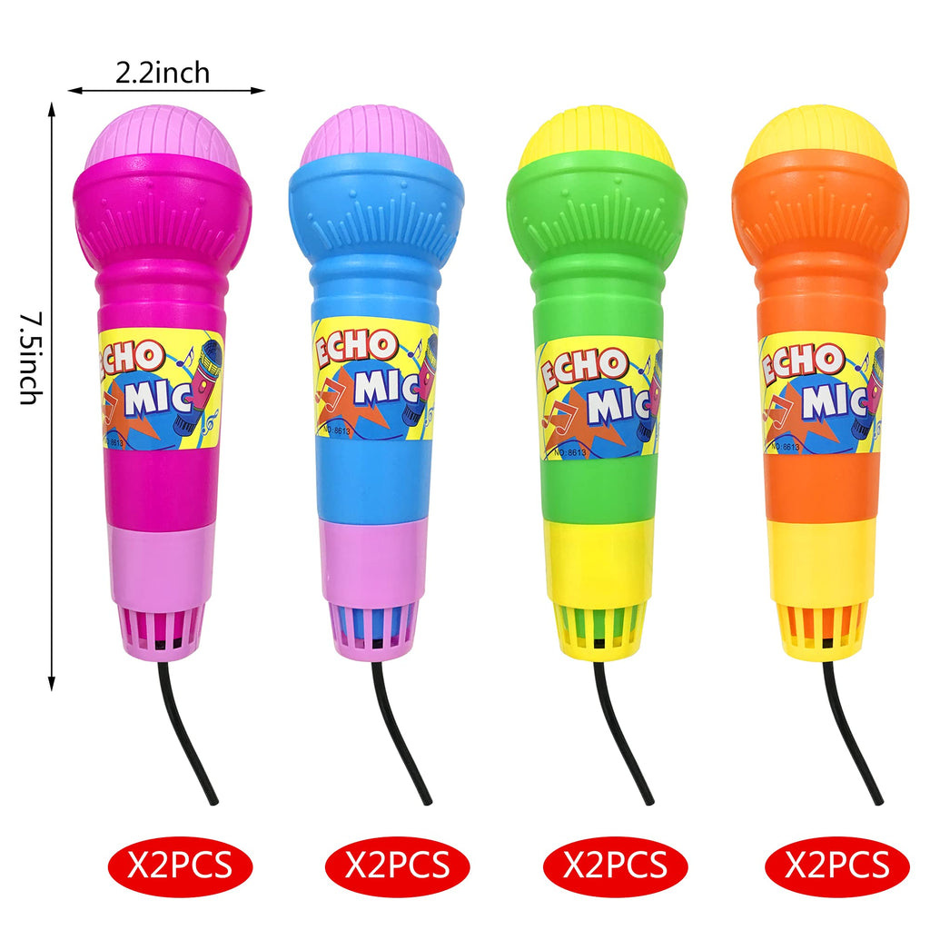 PPXMEEUDC 8-Piece Kids Karaoke Microphone Set