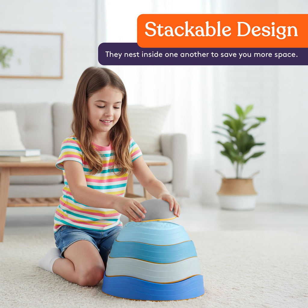 Special Supplies Kids Balance Stepping Stones, 5-Piece Set