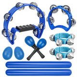 10-Piece Tambourine and Rhythm Instrument Set for Kids