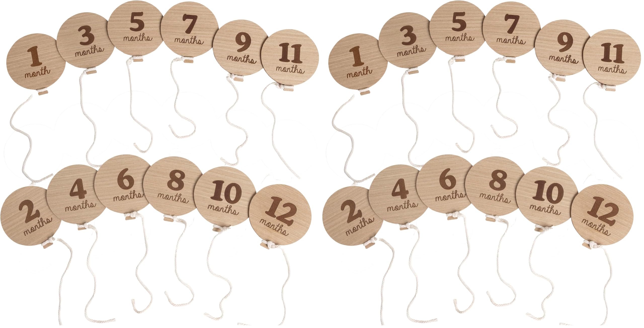 Kate & Milo Baby Monthly Milestone Photo Prop Discs