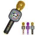Qnxoat R Kids Bluetooth Karaoke Microphone with LED Lights