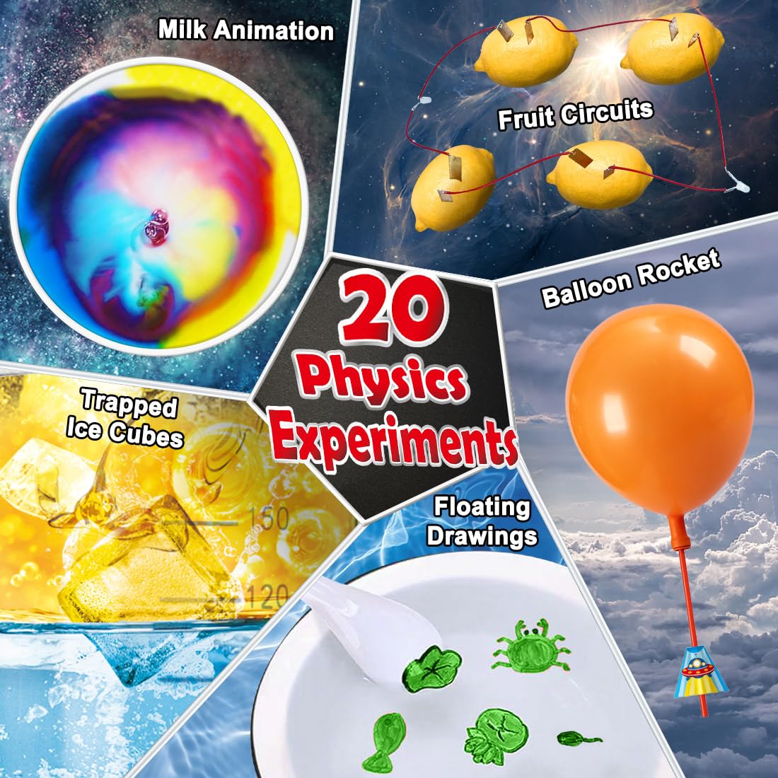 UNGLINGA 210-Experiment Science Kit with Lab Coat