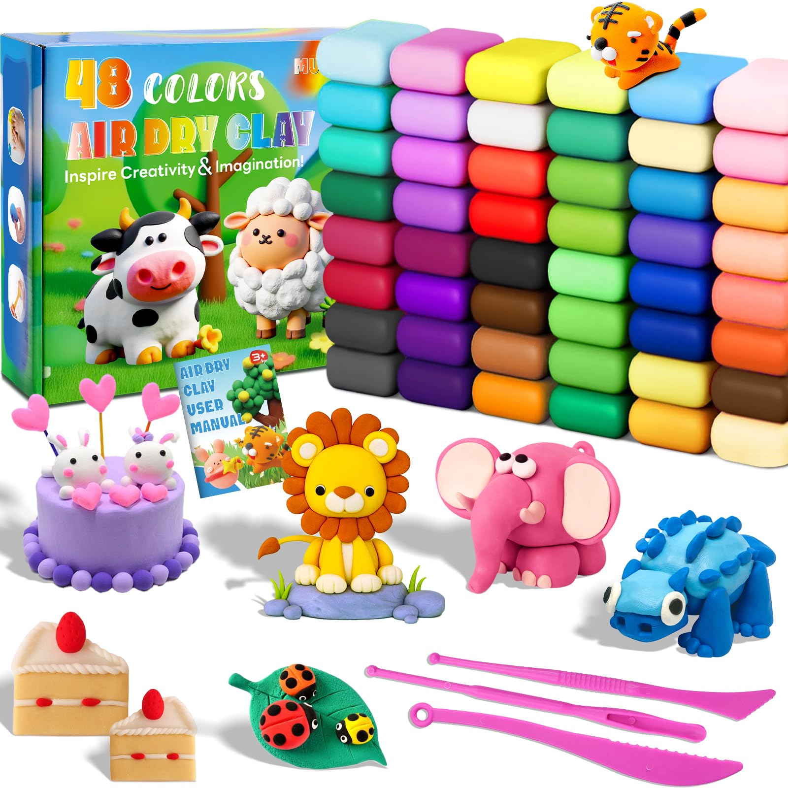 Air-Dry Clay Modeling Kit for Kids and Beginners