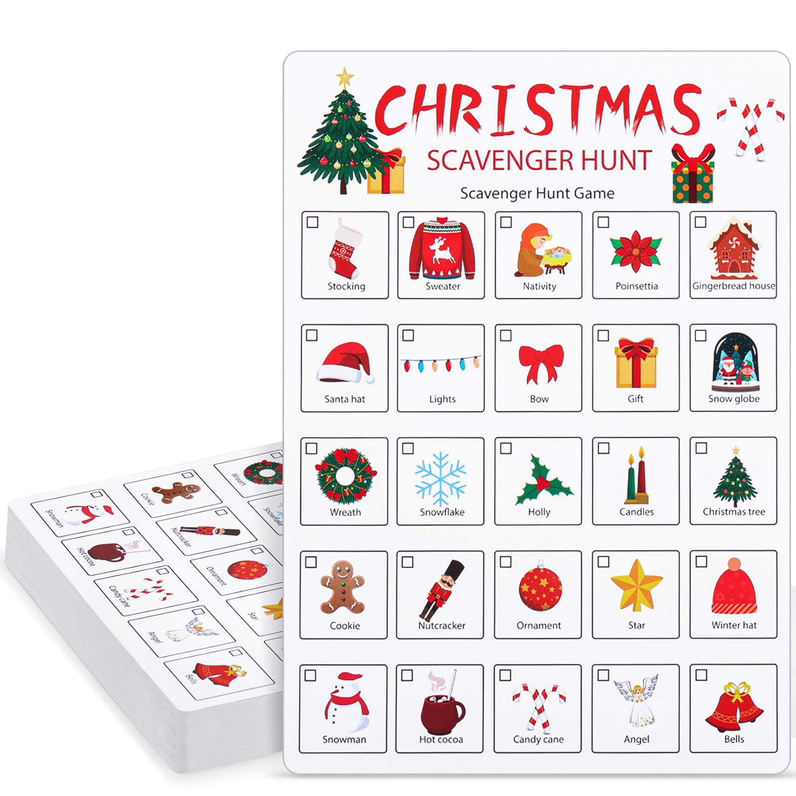 Hoolerry 30-Card Nature Scavenger Hunt for Kids